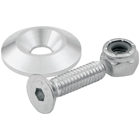 Allstar Performance 0.25 in. Countersunk Bolts with 1.25 in. Washer, 50PK ALL18634-50